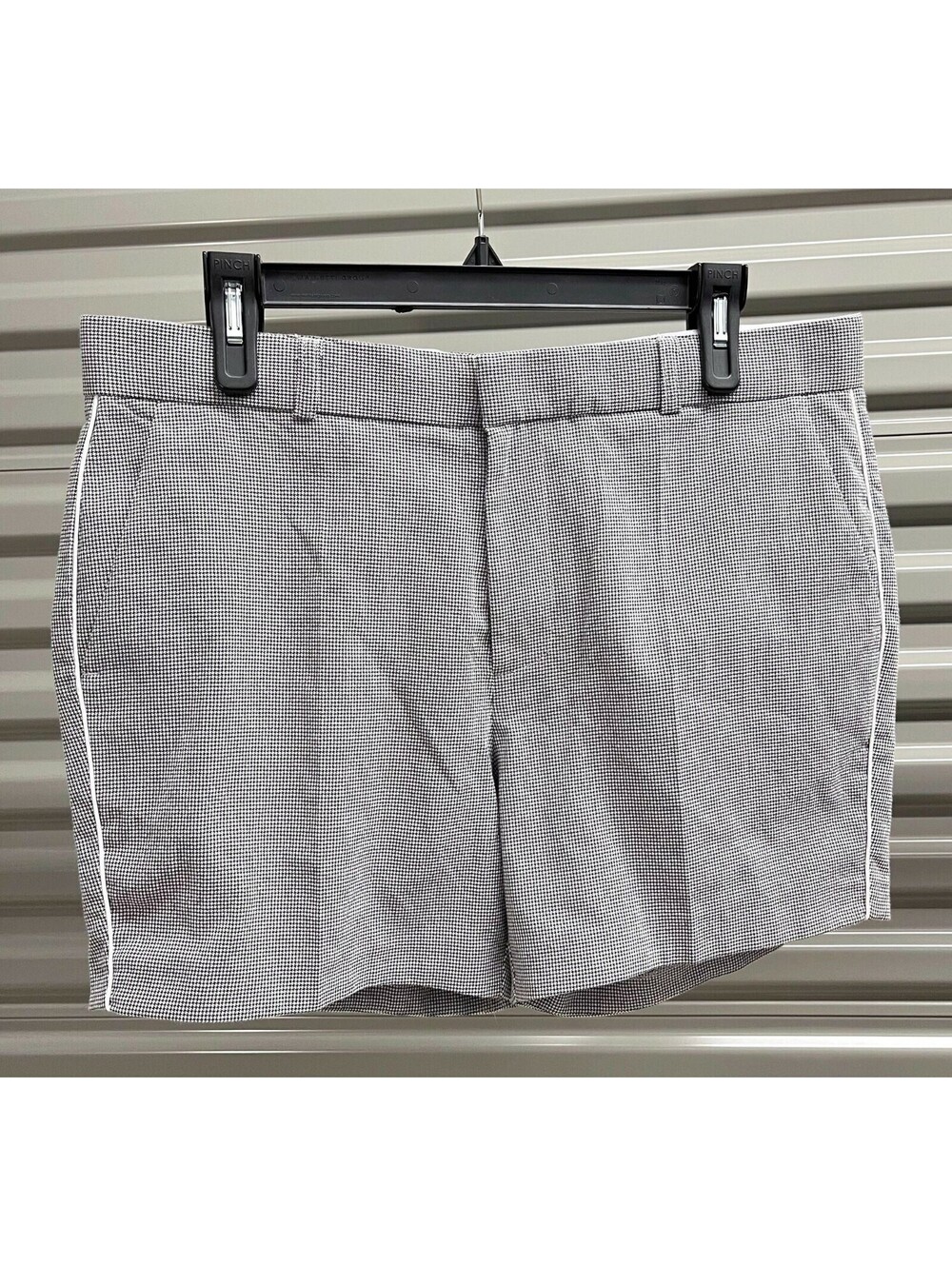 NEW Topman Black/White Mini Houndstooth 5" Shorts 34